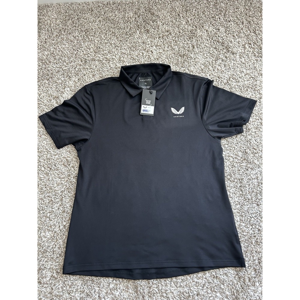 Castore Golf Polo Women's XL Black Racing Active Comfort McLaren NWT